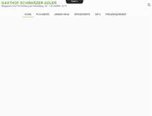 Tablet Screenshot of gasthof-schwarzeradler.at